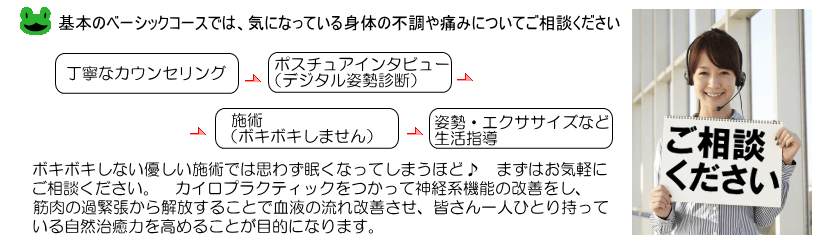 タカノスカイロプラクティックのベーシックコースご案内